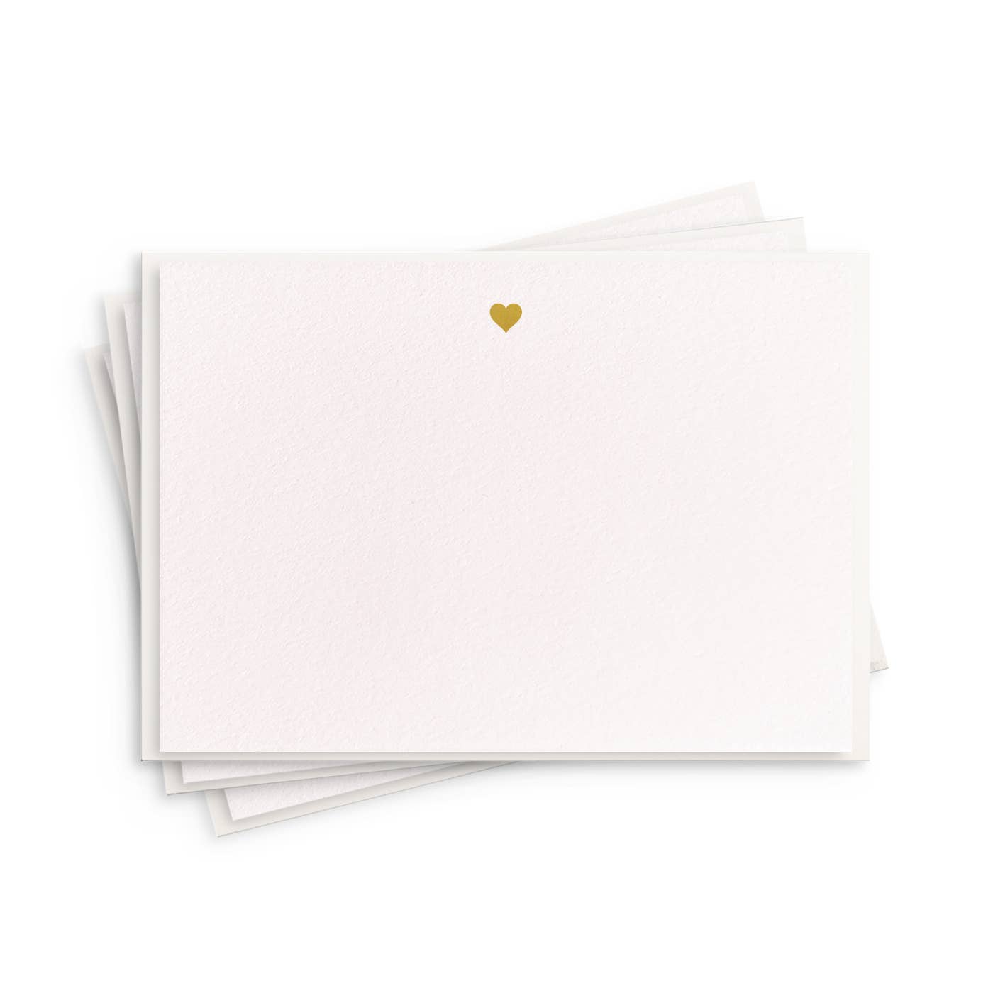 Heart Fancy Flat - Foil Box Set of 8 Stationery