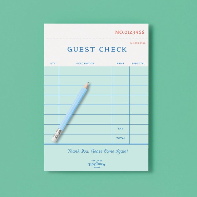 Tiny Town Play Notepad - Guest Check
