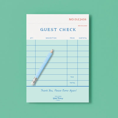 Tiny Town Play Notepad - Guest Check