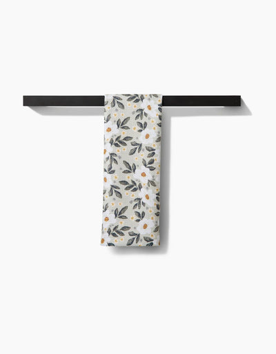 Painted Spring Flowers Tea Towel
