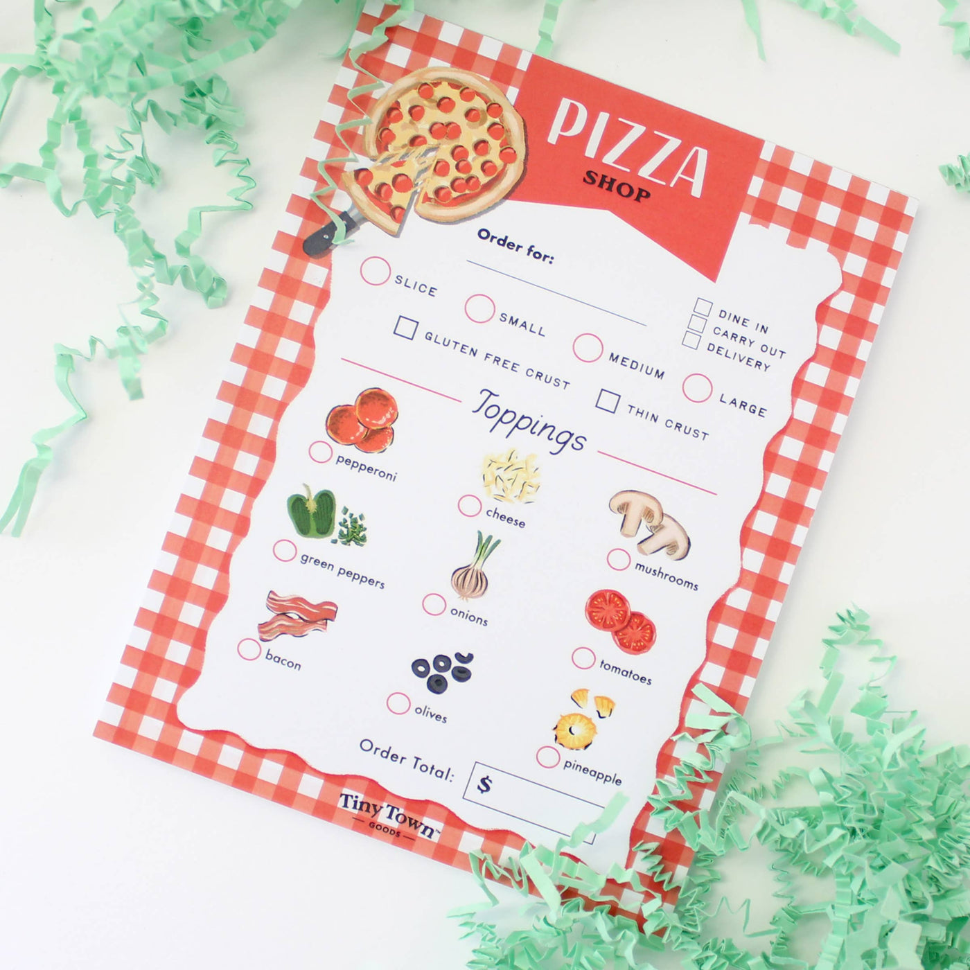 Tiny Town Play Notepad - Pizza Shop