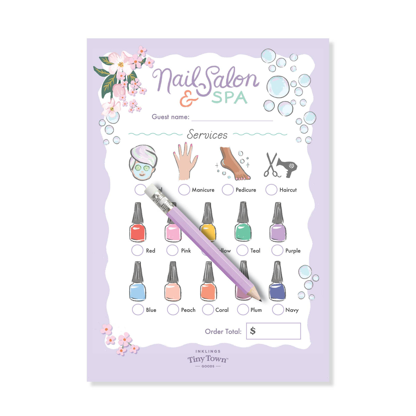 Tiny Town Play Notepad - Nail Salon & Spa