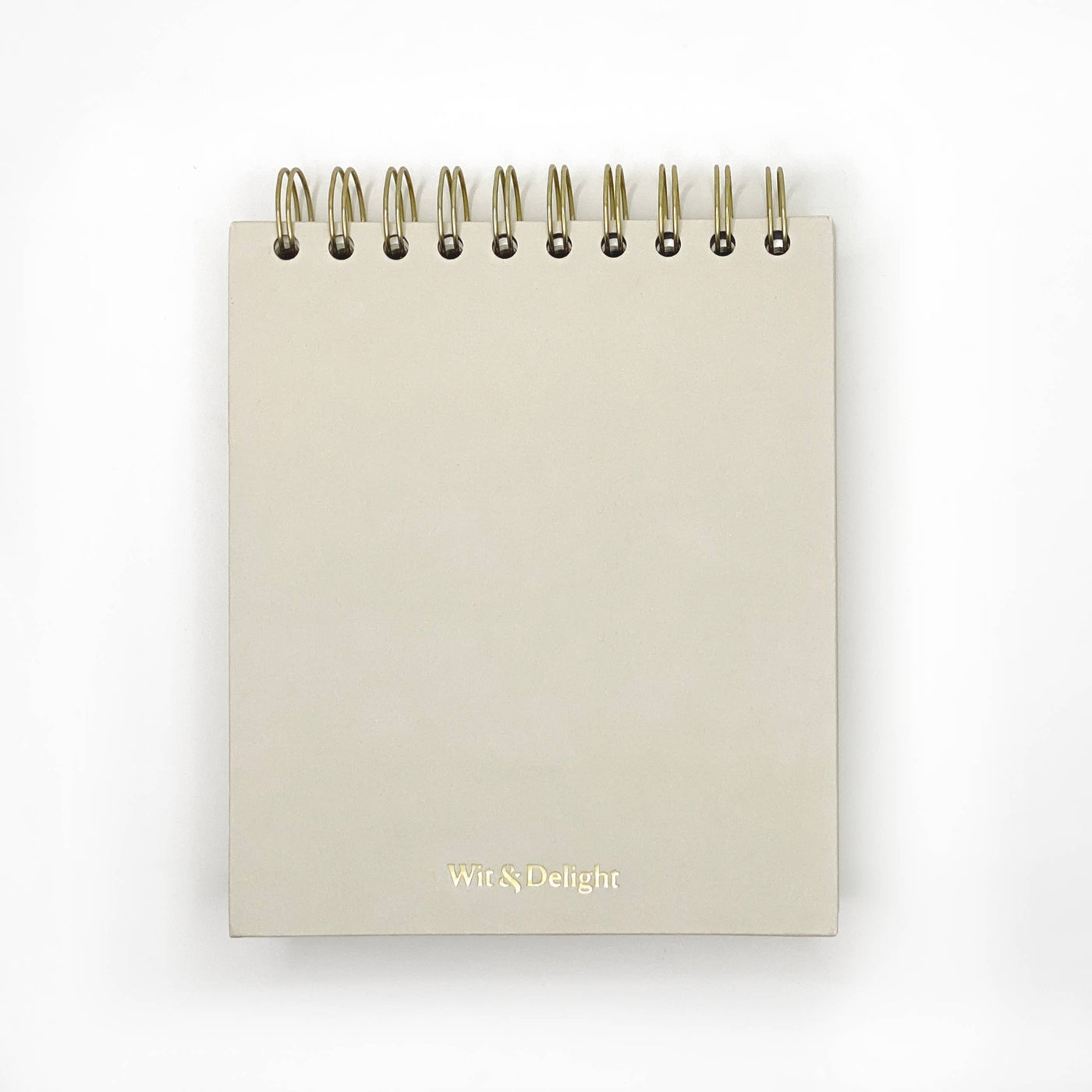 Write it Down Cream Desktop Notepad with Spiral Top