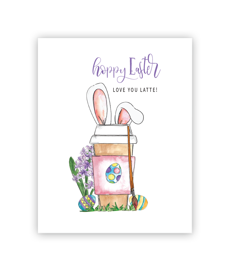 Fun Hoppy Easter Greeting Card