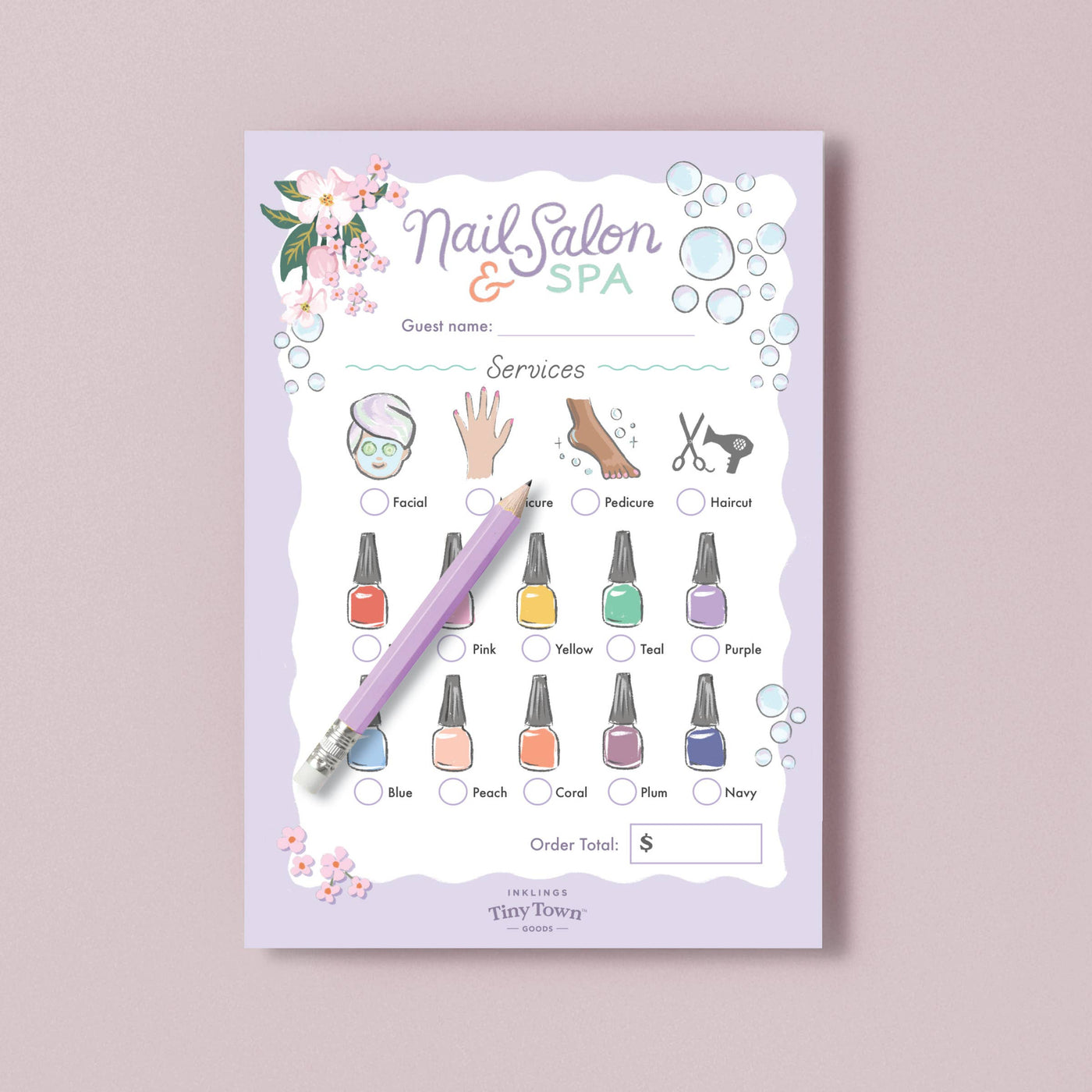 Tiny Town Play Notepad - Nail Salon & Spa