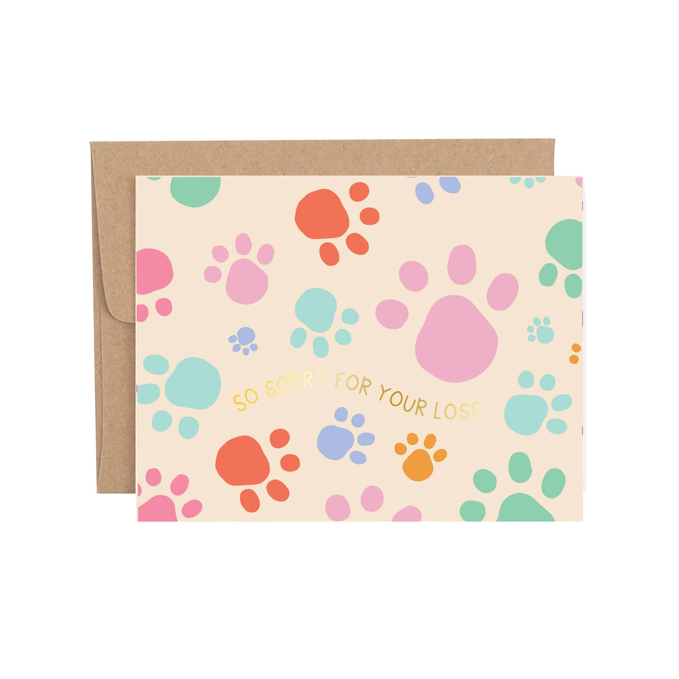 Sorry For Your Loss Pet Sympathy Greeting Card