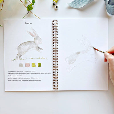 Animals Watercolor Workbook