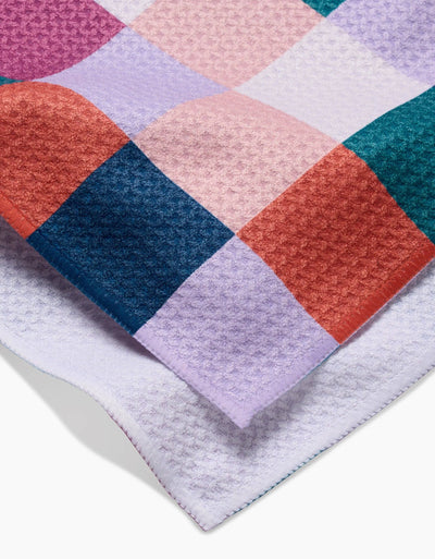 Fall Checkers Tea Towel