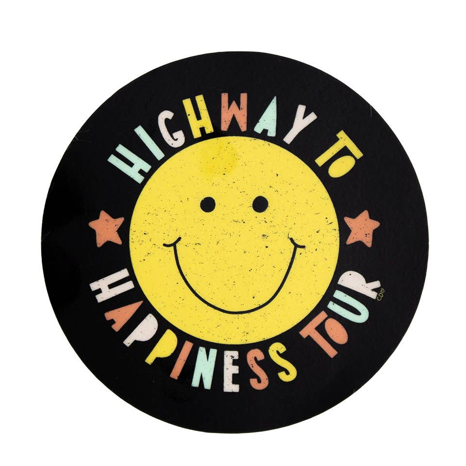 Highway to Happiness Decal Sticker