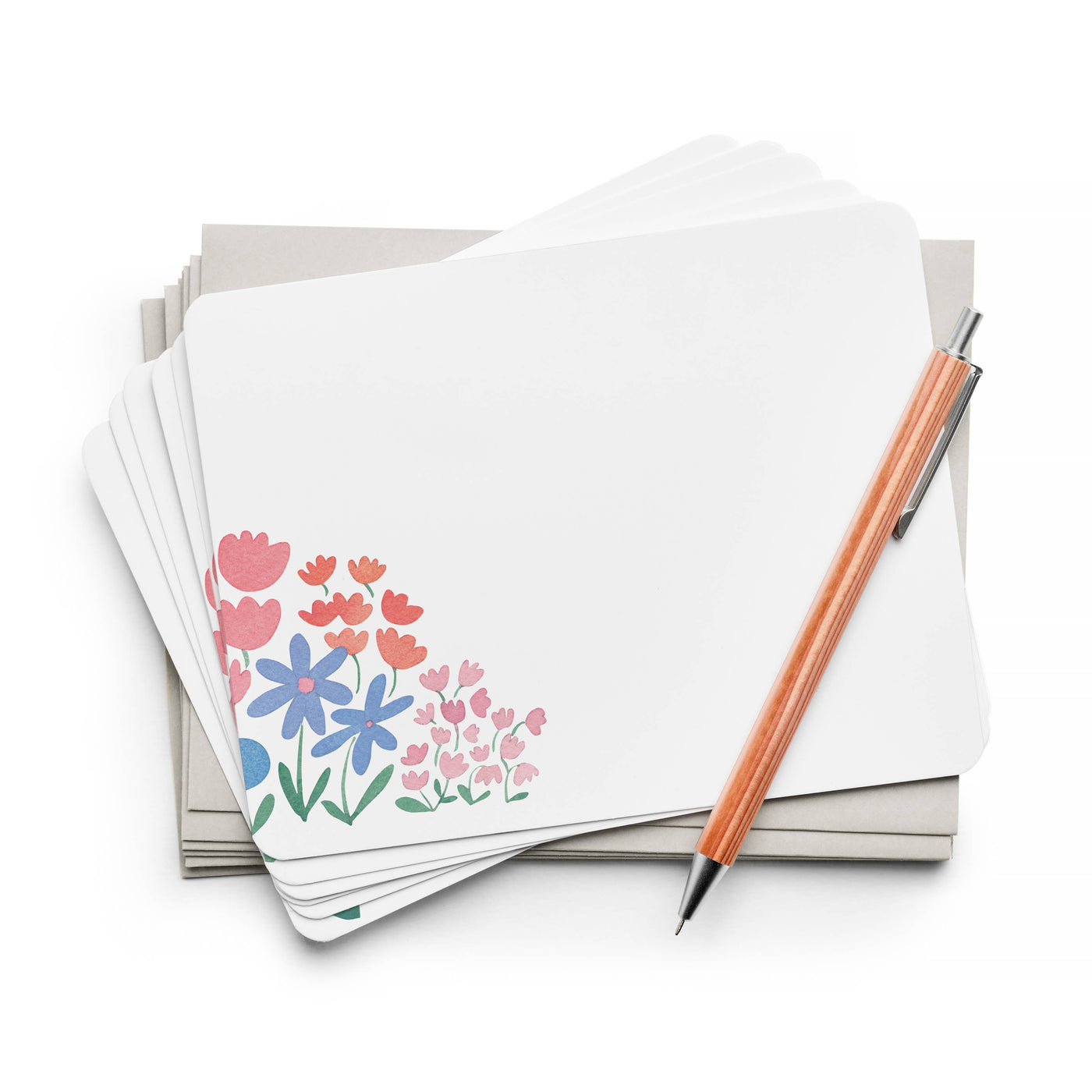 Flower Patch Flat Notes, Boxed set of 8 Notecards