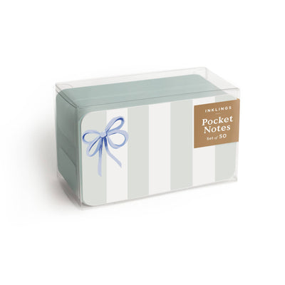 Pocket Notes™ - Blue Bow Stripes
