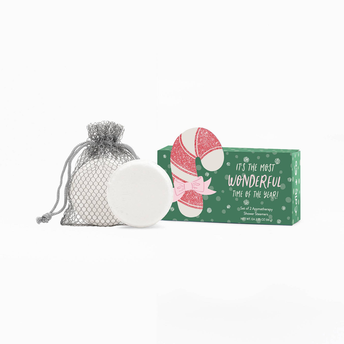 Candy Cane Christmas Shower Steamer Gift Set