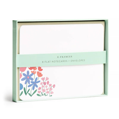 Flower Patch Flat Notes, Boxed set of 8 Notecards