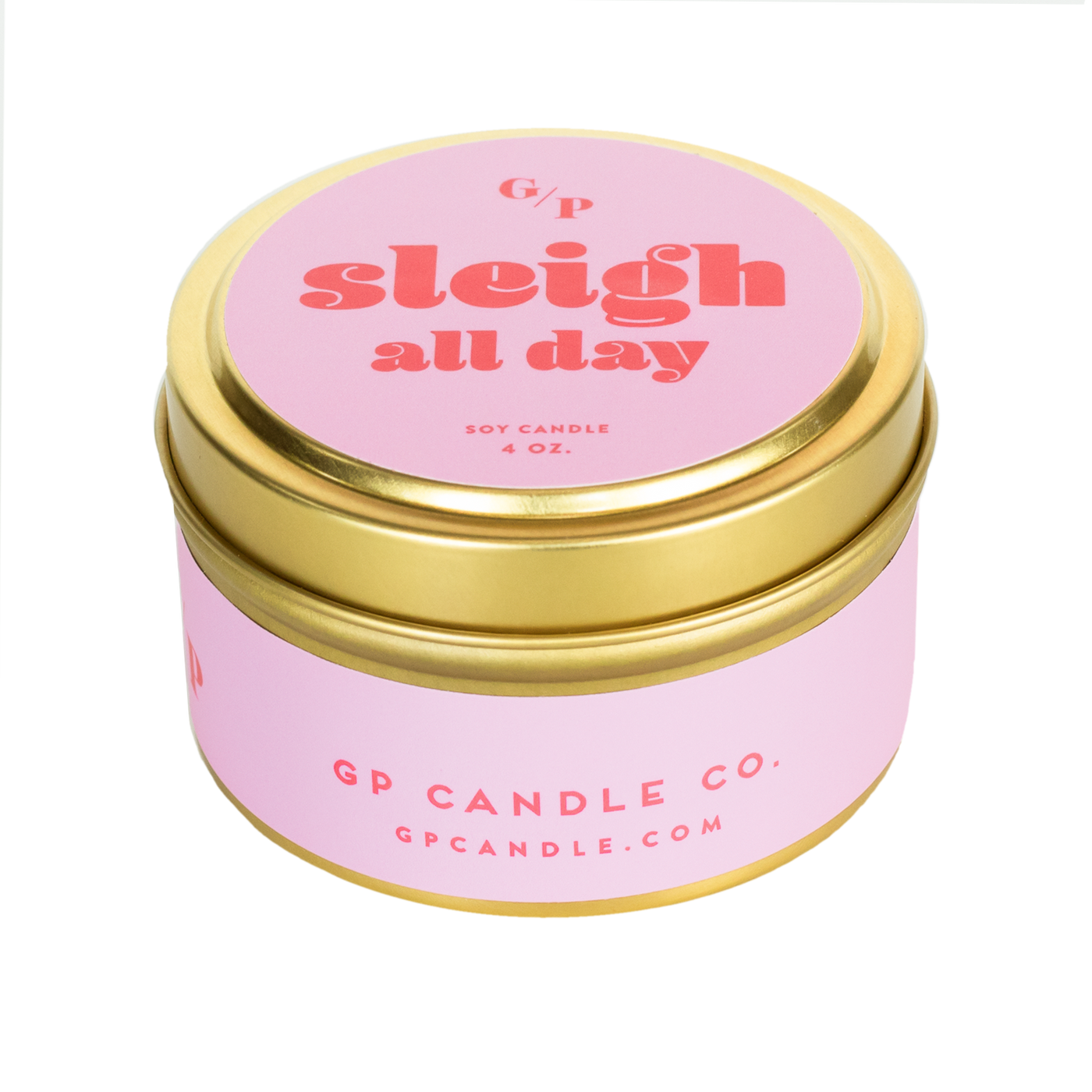 Sleigh All Day 4 oz. Candle Tin