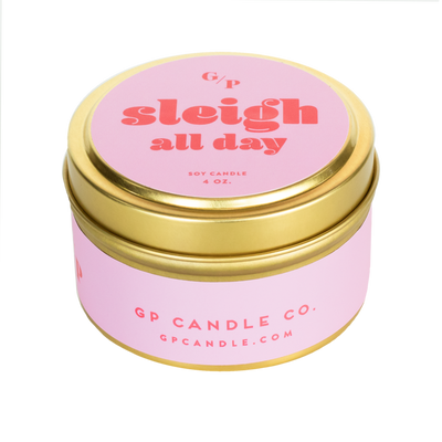 Sleigh All Day 4 oz. Candle Tin