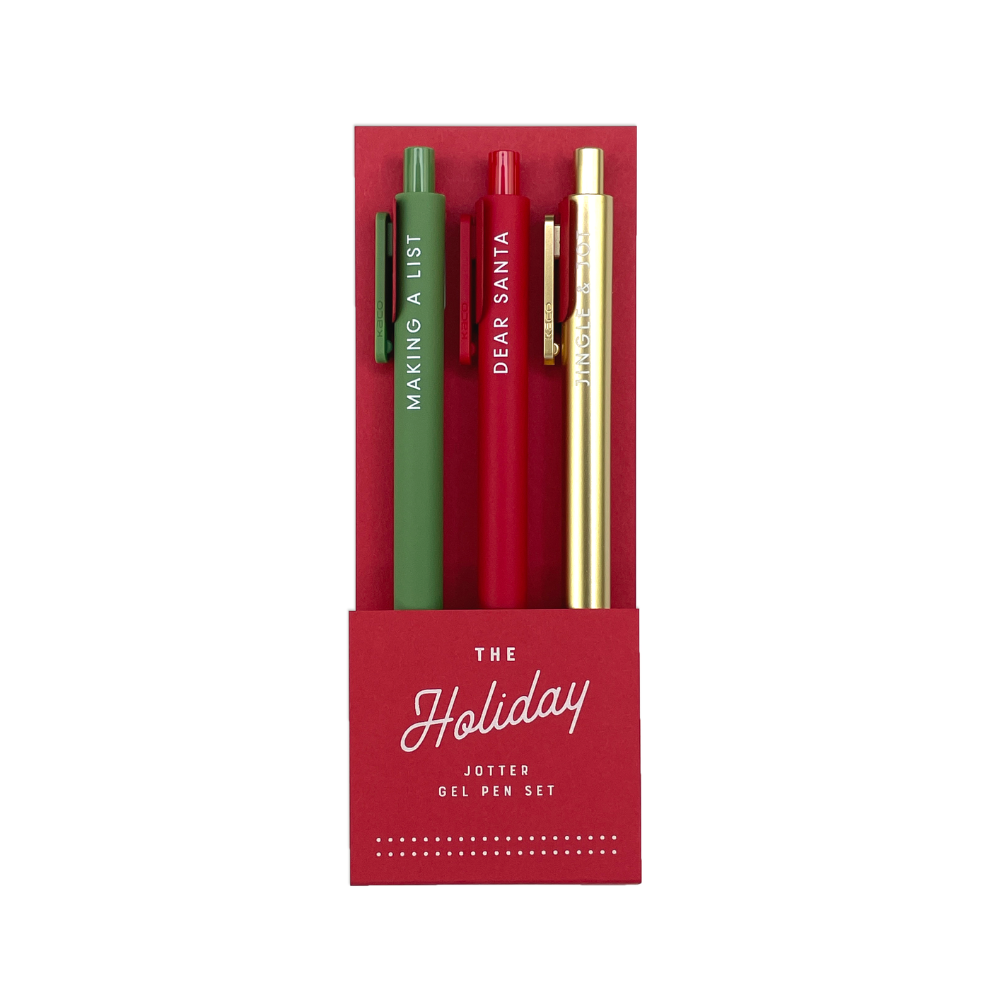 Holiday Jotter Gel Pen: Set of 3