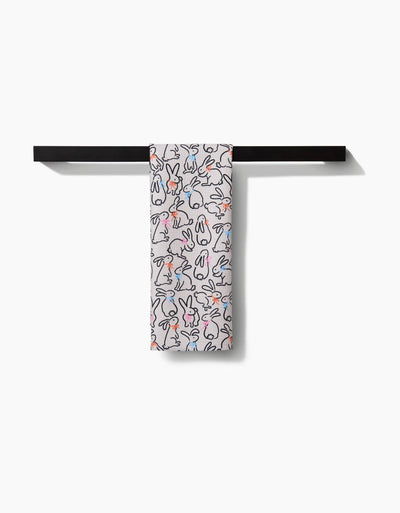 Playful Bunnies Tea Towel