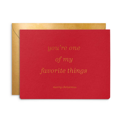 Favorite Thing Christmas Greeting Card