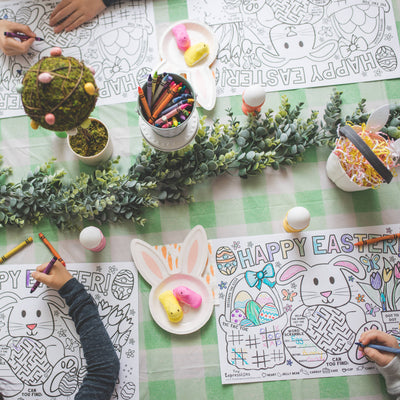 Easter Coloring Placemats for Kids