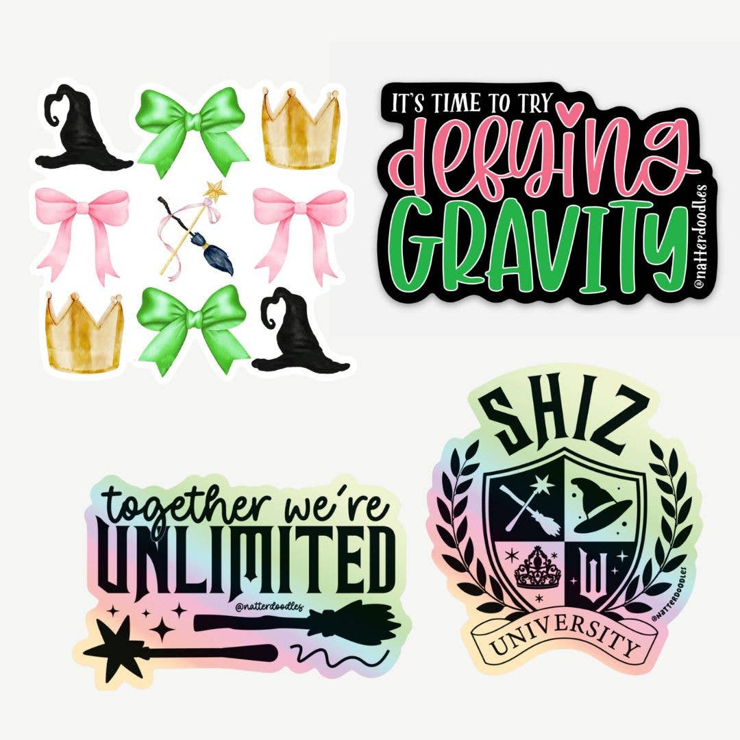 Defying Gravity Wicked Vinyl Sticker