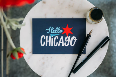 Hello from Chicago Postcard