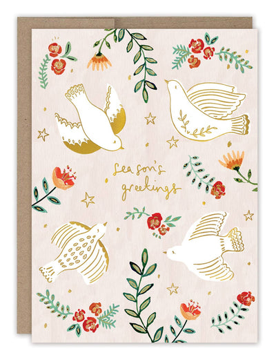 Doves Season's Greetings Holiday Card