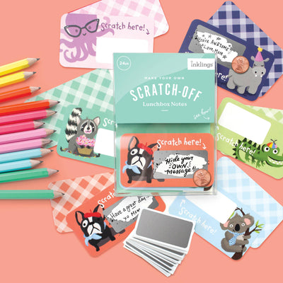 Scratch-off Lunchbox Notes - Animals