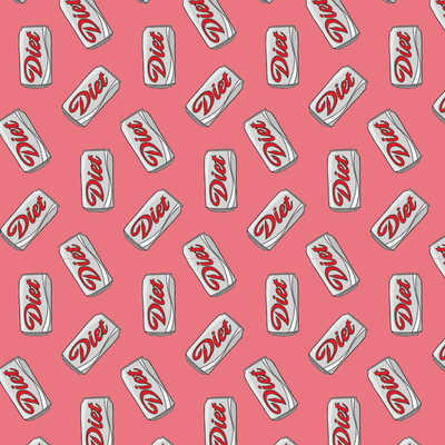 Diet Soda Can Wrapping Paper Roll