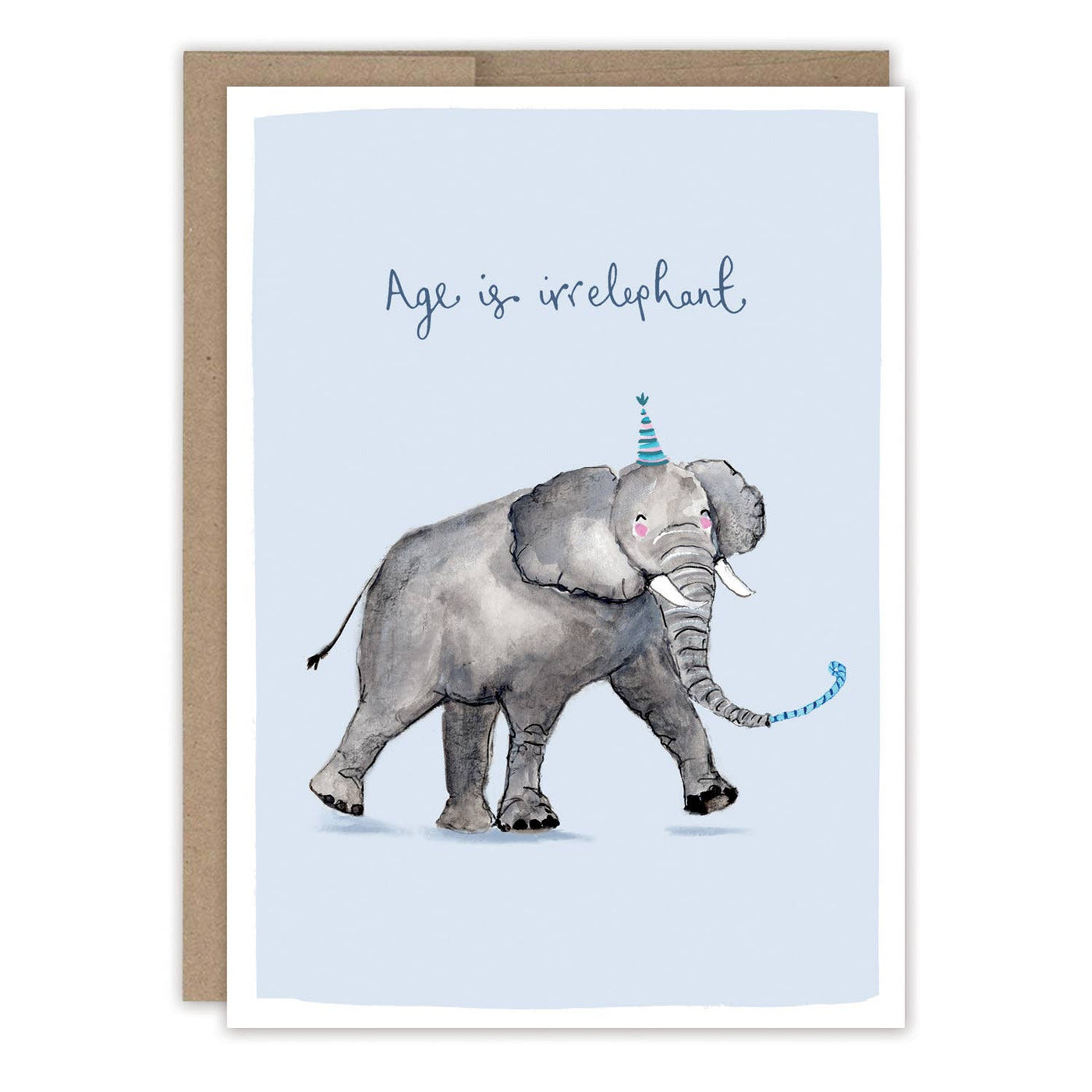 Age Is Irrelephant Elephant Birthday Card