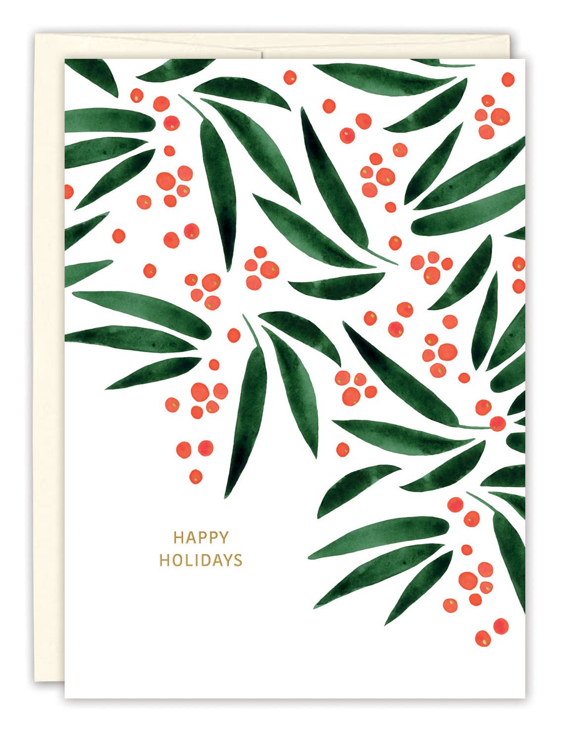 Red Berries Boxed Holiday Cards - Set of 10