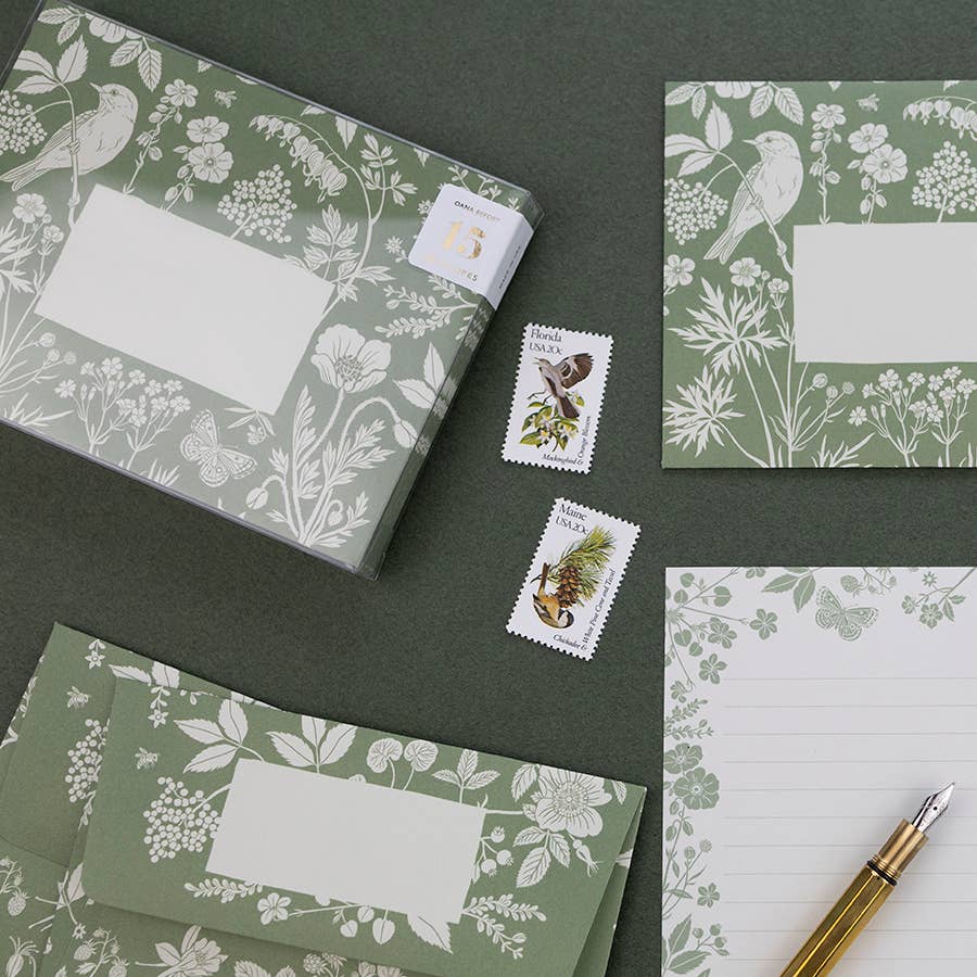 Letter Writing Set - Meadow