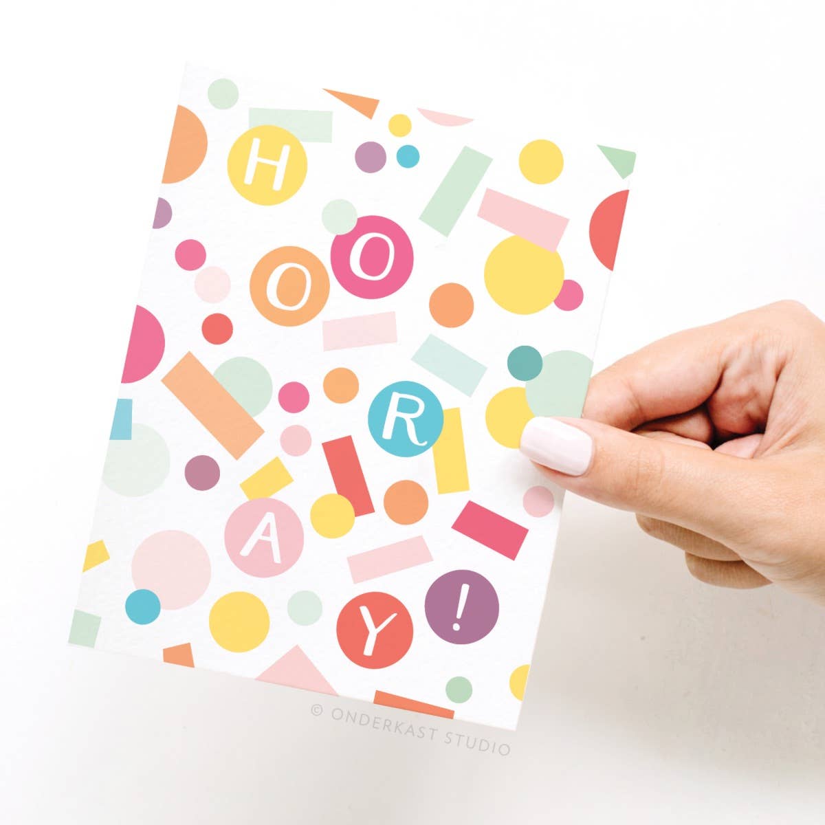 Hooray! Confetti Greeting Card