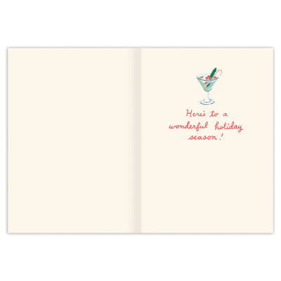 Festive Cocktails Boxed Holiday Cards - Set of 10