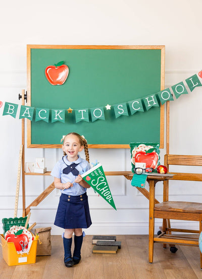 First Day Felt Pennant with Ribbon Fringe