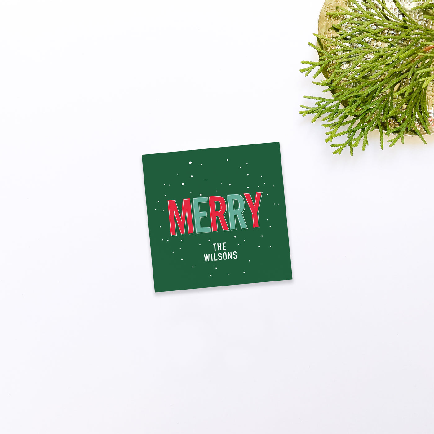 Bold MERRY Gift Sticker