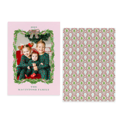 Blush Traditional Plaid with Greenery