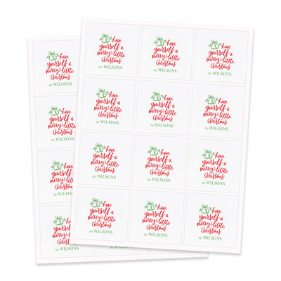 Have Yourself a Merry Little Christmas Gift Sticker