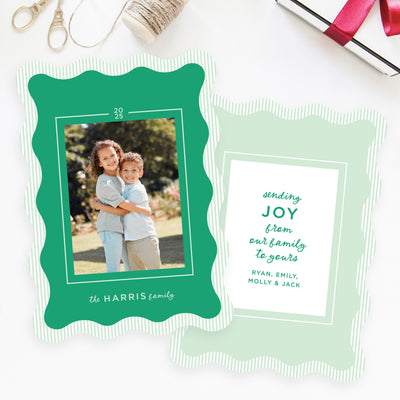 Wavy Whimsy Personalized Photo Card
