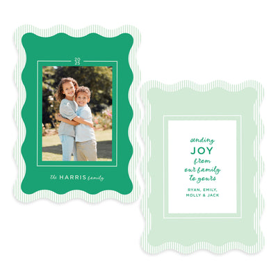 Wavy Whimsy Personalized Photo Card