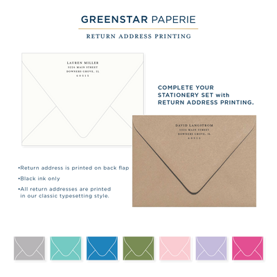 Simply Classic Flat Notecard