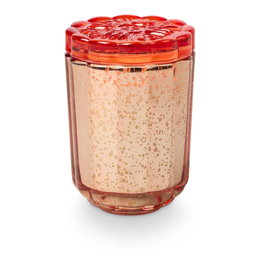 Blood Orange Flourish Glass Candle
