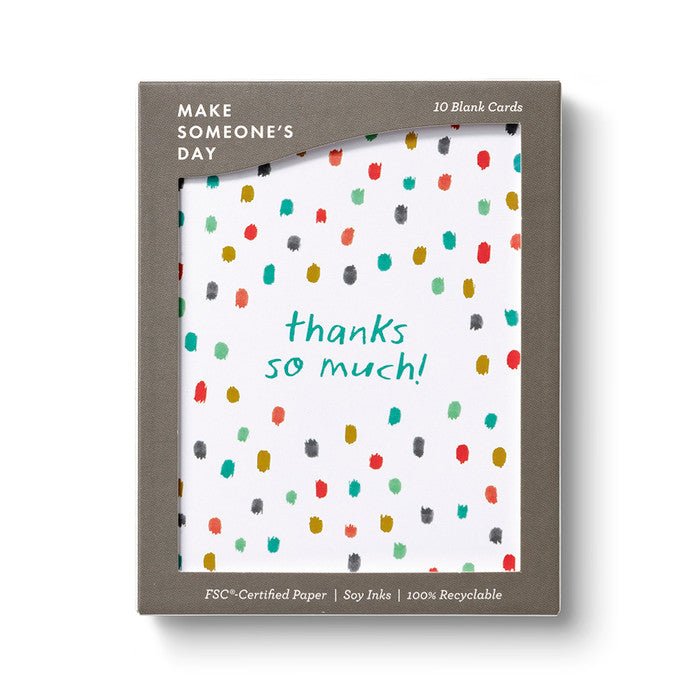 Thanks So Much Boxed Note Cards