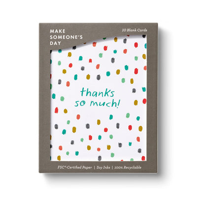 Thanks So Much Boxed Note Cards