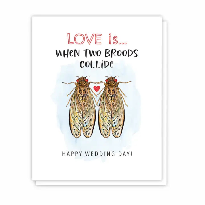 Cicada Wedding Card