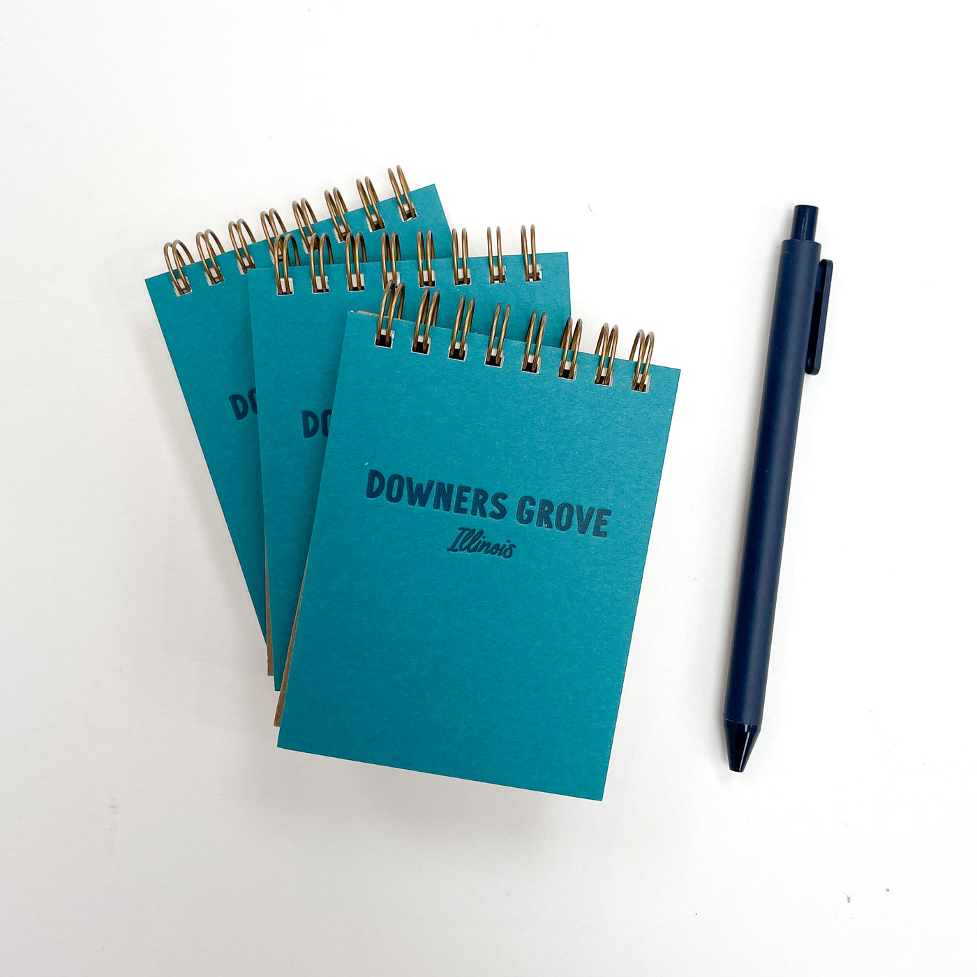 Teal Downers Grove Mini Jotter Notebook