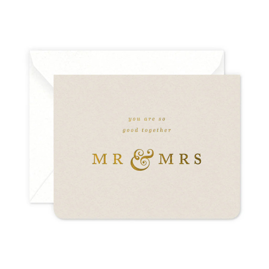 Mr & Mrs Wedding Card