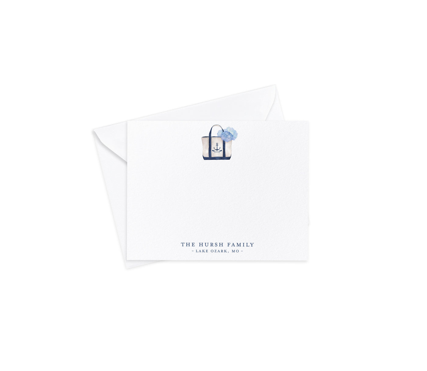 Boat Tote Anchor Flat Notecards