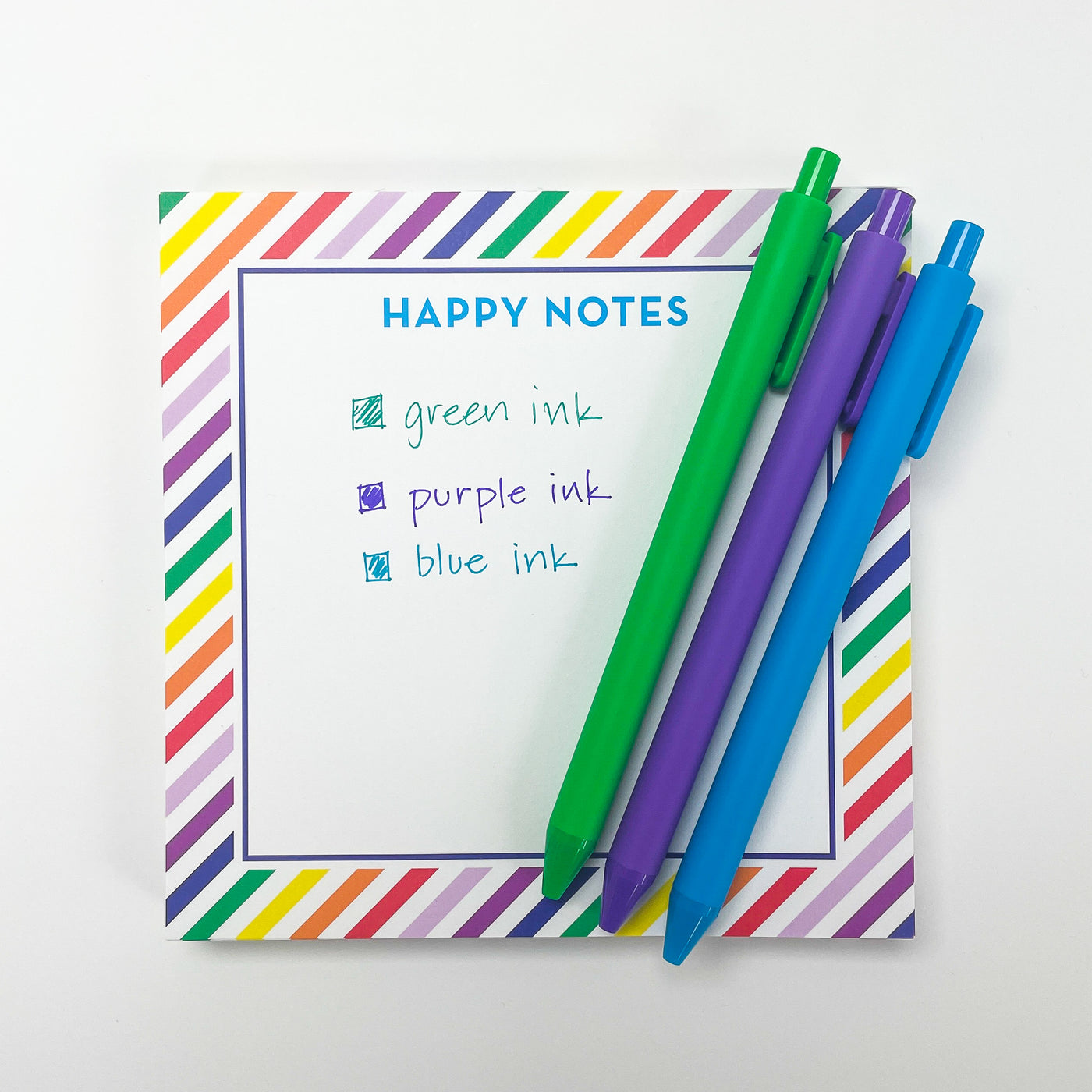 Happy Notes Colorful Chunky Notepad