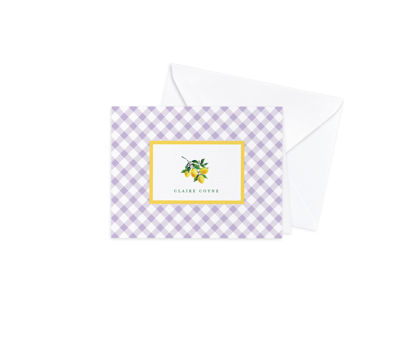 Lavender Lemonade Folded Notecards