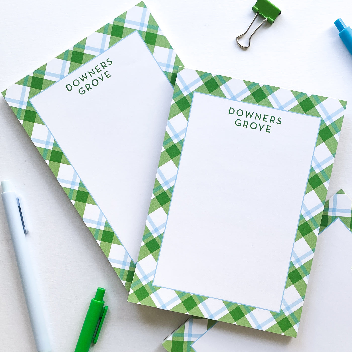 Downers Grove Notepad - Preppy Plaid